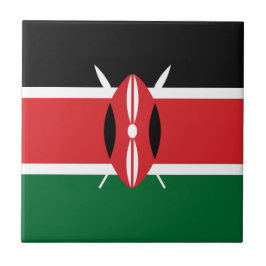 Kenya flagga kakelplatta