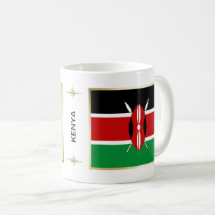 Kenya flagga + Kartamugg Kaffemugg