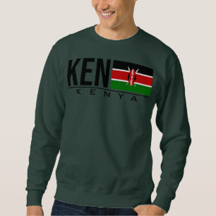 KENYA FLAGGA KENYAN ATHLETICS SPORTS GAMES JERSEY LÅNG ÄRMAD TRÖJA