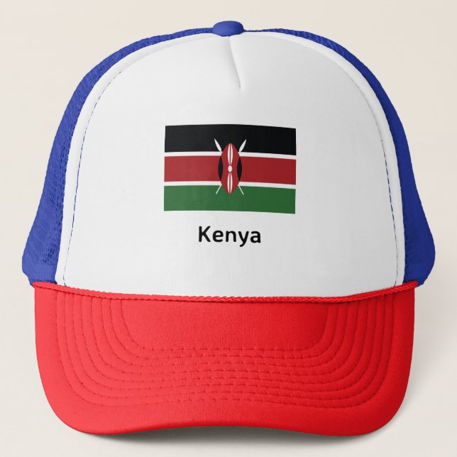 Kenya Flagga Keps (Framsida)