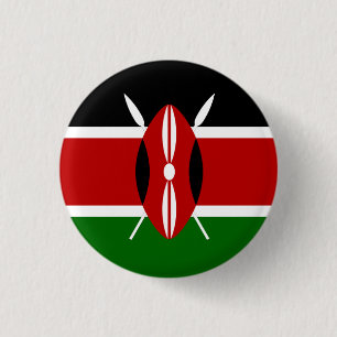 Kenya flagga knapp