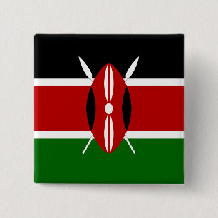 Kenya flagga knapp