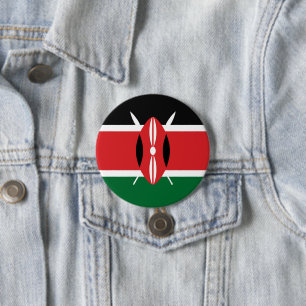 Kenya flagga knapp