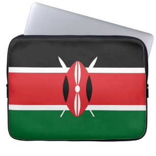 Kenya flagga laptop fodral