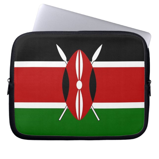 Kenya Flagga Laptop sleeve (Framsidan)