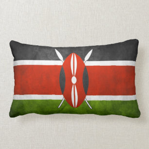 Kenya flagga lumbarkudde