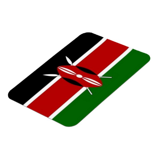 Kenya - Flagga - Magnet (Vänstra Sidan)