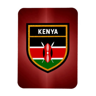 Kenya Flagga Magnet