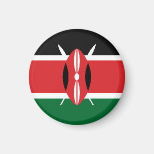 Kenya flagga magnet
