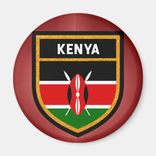 Kenya flagga magnet