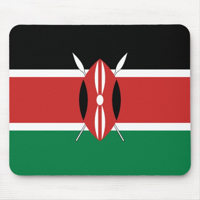 Kenya flagga Mousepad Musmatta (Framsidan)