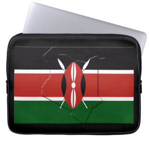 KENYA Flagga Patriotic Computer Karta Laptop Fodral