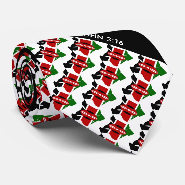 KENYA FLAGGA Personlig Christian John 3:16 Slips (Rullad)