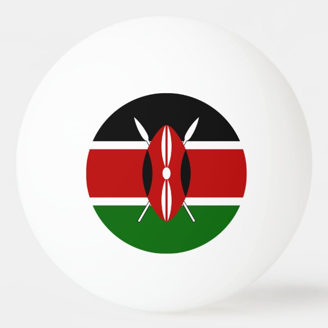 Kenya Flagga Pingisboll (Framsidan)