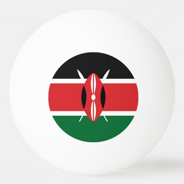 Kenya flagga pingisboll (Framsidan)