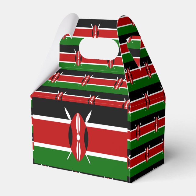 Kenya Flagga Presentaskar (Baksidan Sidan)