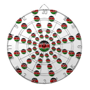 Kenya Flagga Radial Mönster: Patriotic Art & Decor Piltavla