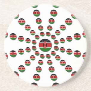 Kenya Flagga Radial Mönster: Patriotic Art & Decor Underlägg