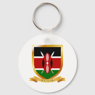 Kenya Flagga Shield Nyckelring
