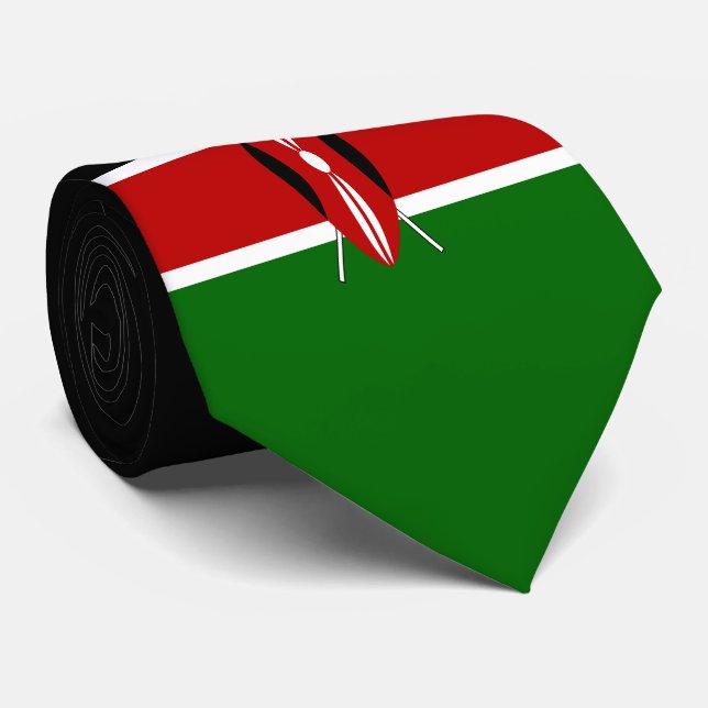 Kenya flagga slips (Rullad)