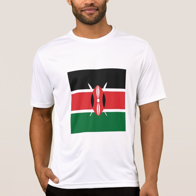 Kenya flagga t shirt (Framsida)