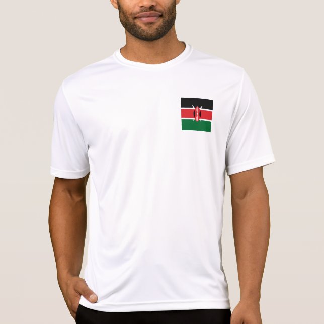Kenya flagga t shirt (Framsida)