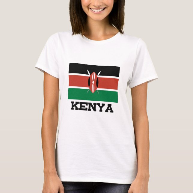 Kenya Flagga T-shirt (Framsida)
