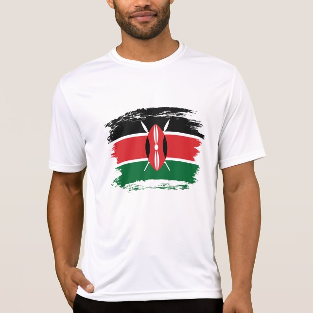Kenya flagga t shirt (Framsida)