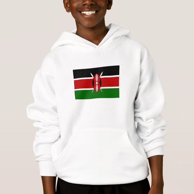 Kenya Flagga T Shirt (Framsida)