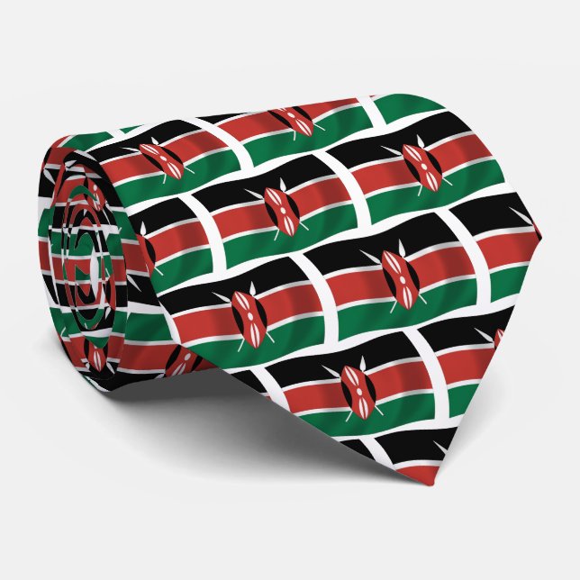 Kenya Flagga Tie Slips (Rullad)