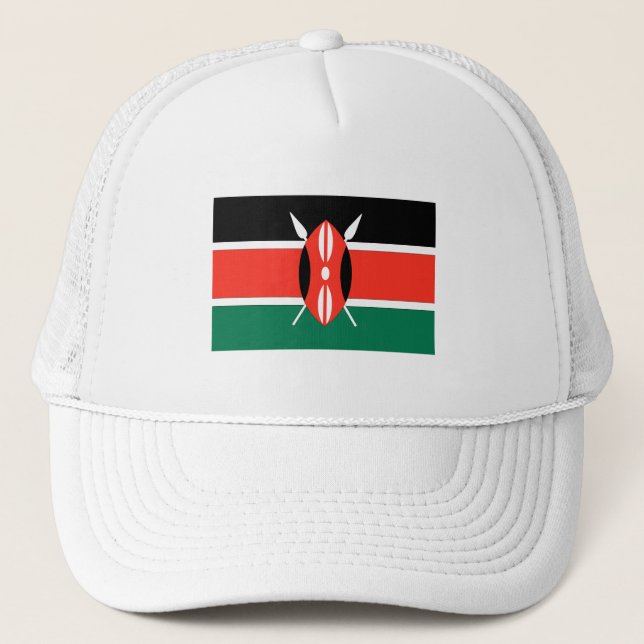 Kenya Flagga Truckerkeps (Framsida)