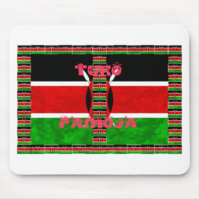 Kenya Flagga Tuko Pamoja Musmatta (Framsidan)