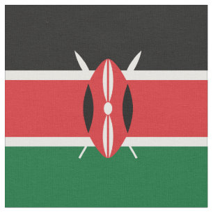 Kenya flagga tyg