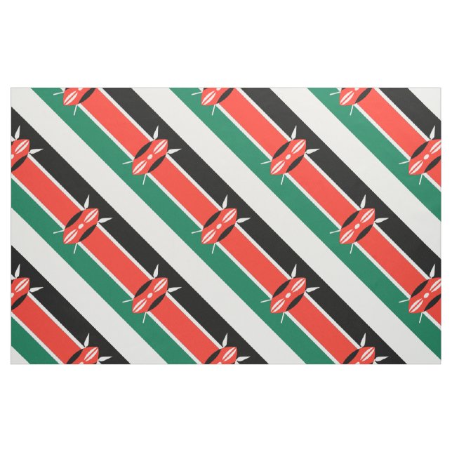 Kenya Flagga Tyg (Yard)