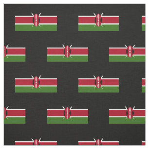 Kenya Flagga Tyg