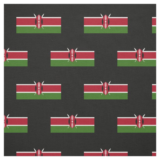 Kenya Flagga Tyg (Provkarta)