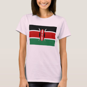 Kenya Flagga x Karta T-Shirt