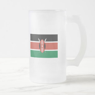 Kenya FLAGGAinternationell Frostat Ölglas