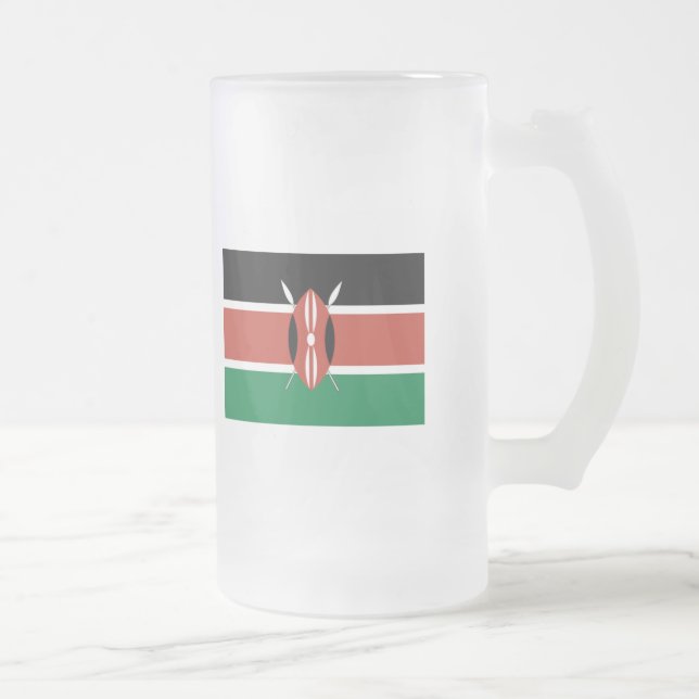 Kenya FLAGGAinternationell Frostat Ölglas (Höger)