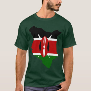 Kenya flaggakarta t shirt