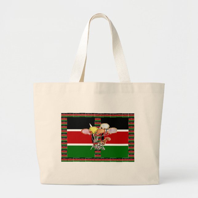 Kenya Födelsedag Jumbo Tygkasse (Framsidan)