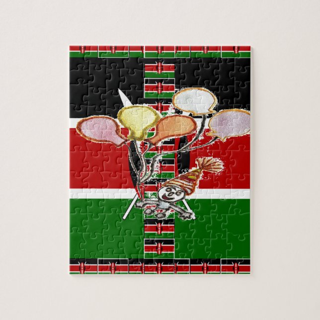 Kenya Födelsedag Pussel (Vertikal)
