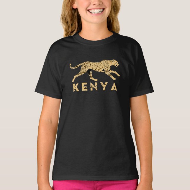 Kenya gepard t shirt (Framsida)