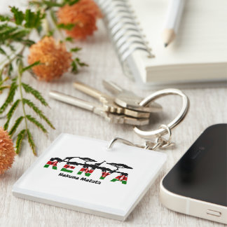 Kenya Hakuna Matata Acrylic Keychain.