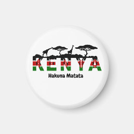 Kenya Hakuna Matata Fridge Magnet. Magnet