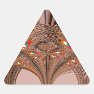 Kenya HakunaMatata Tradition Färg-design.png Triangelformat Klistermärke