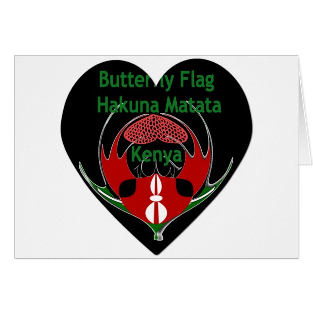 Kenya Hälsningskort (Framsidan Horizontal)