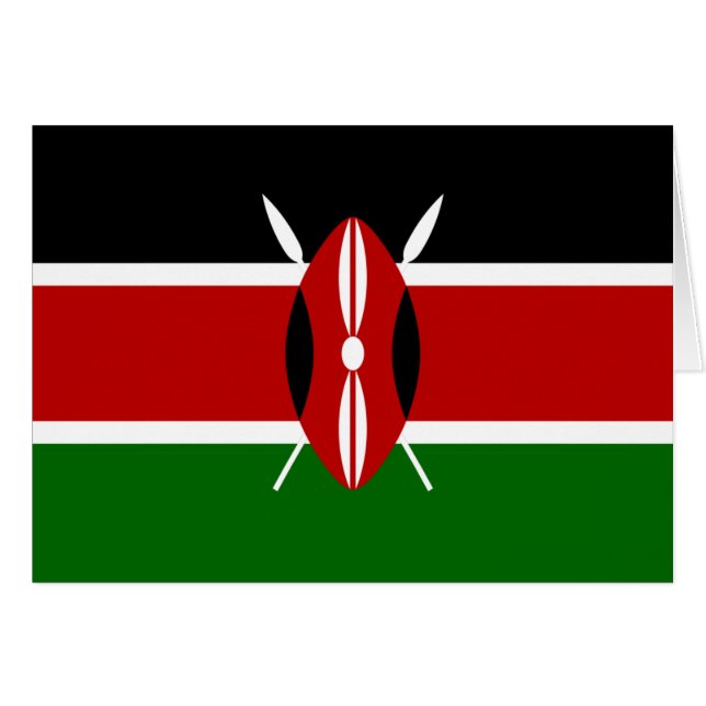 kenya hälsningskort (Framsidan Horizontal)