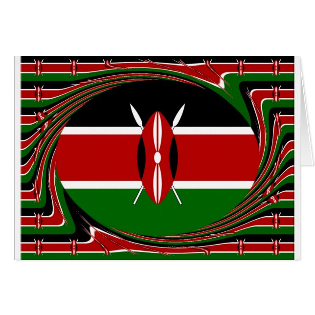 Kenya Hälsningskort (Framsidan Horizontal)