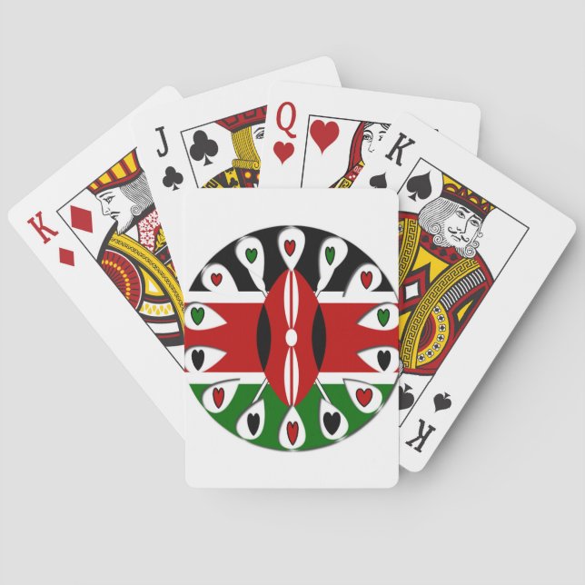 Kenya Hearts Spelkort (Baksidan)